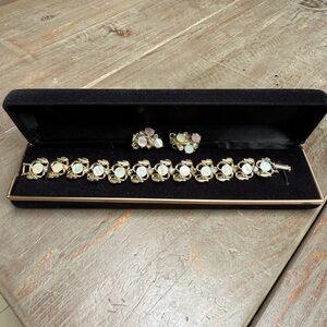 Vintage Jewelry Set - Bracelet and Earrings